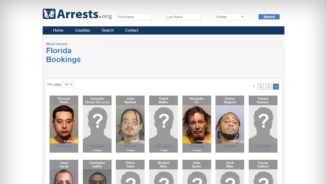 Florida Arrests and Inmate Search